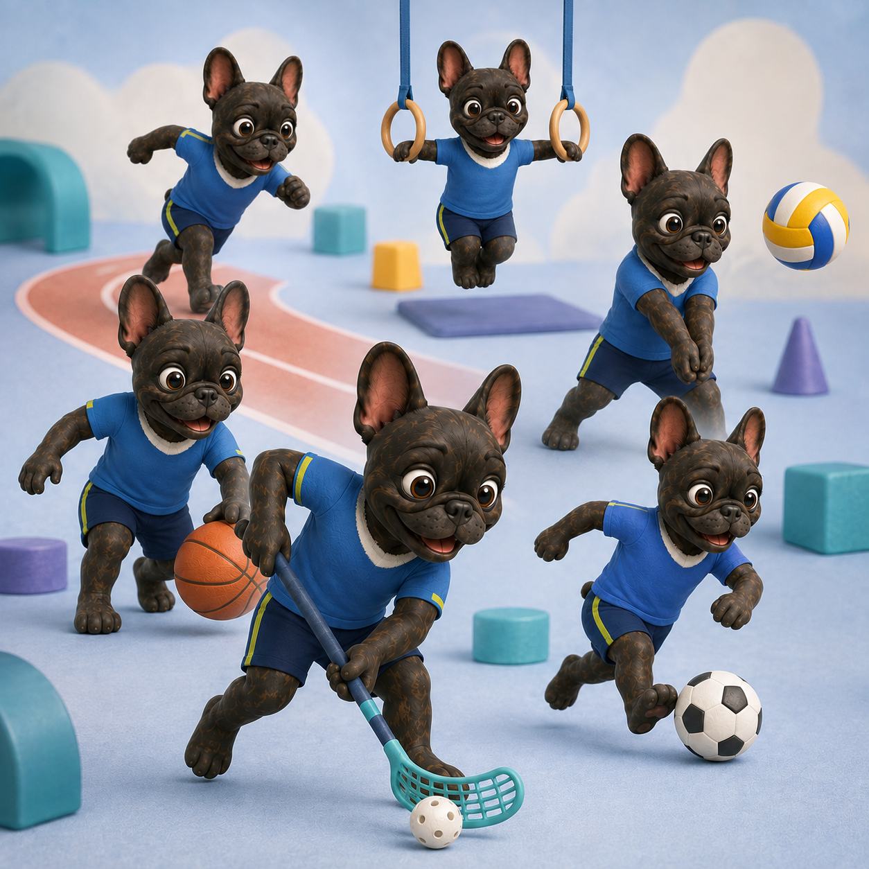 Vyspelejší Lalinko ako atlét, gymnasta, futbalista, florbalista, basketbalista a volejbalista.